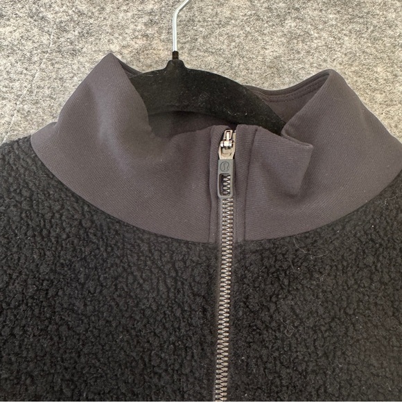 Lululemon Tundra Trek 1/2 Zip Black Sherpa Fleece Pullover Jacket Size S - Picture 14 of 16